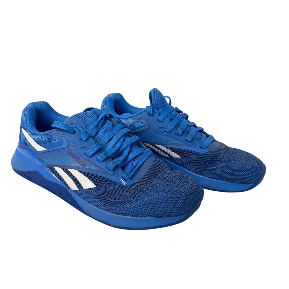 Reebok womens Nano X4 The Athletes Shoe, blue. Size 6.5. sneakers, tennis shoes